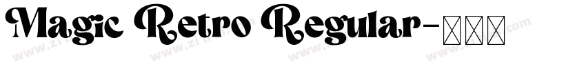 Magic Retro Regular字体转换